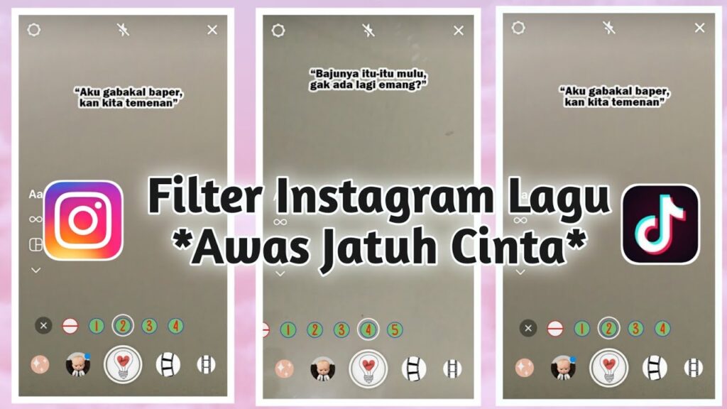Filter Instagram Awas Jatuh Cinta